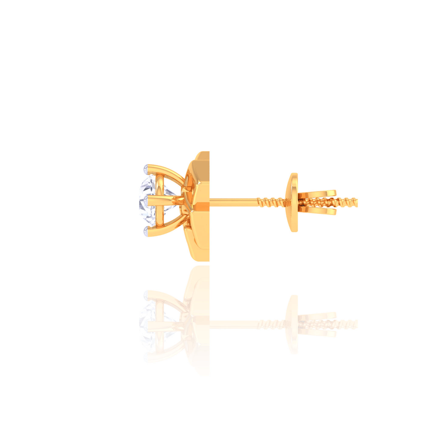 925 Silver Geometric Frame Stud Earrings