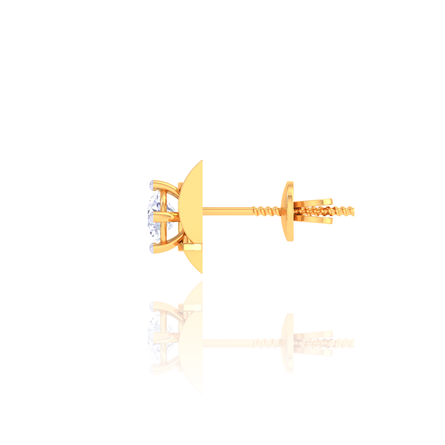 925 Silver Crossbar Diamond Stud Earrings