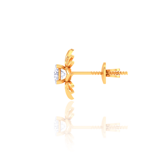 925 Silver Floral Starburst Earrings