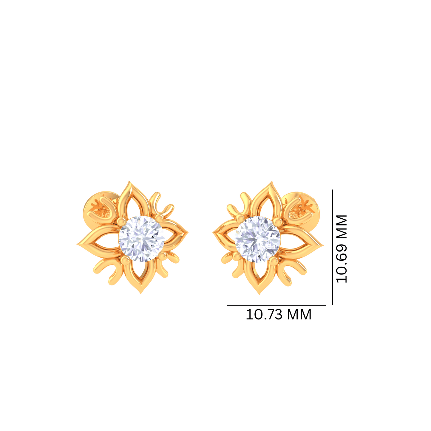 925 Silver Floral Starburst Earrings