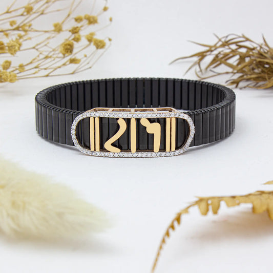 925 Silver Ram Bracelet with Gem