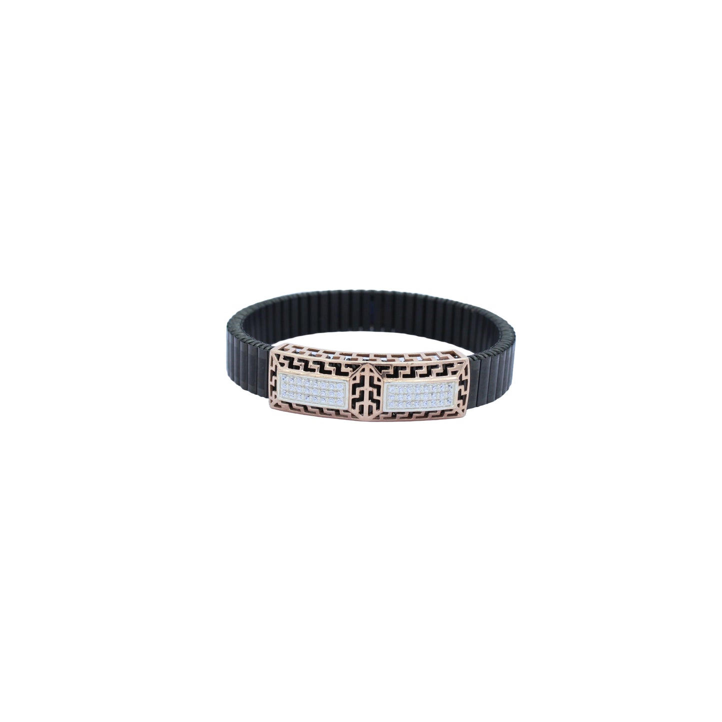 925 Silver Lattice Bracelet with Diamond