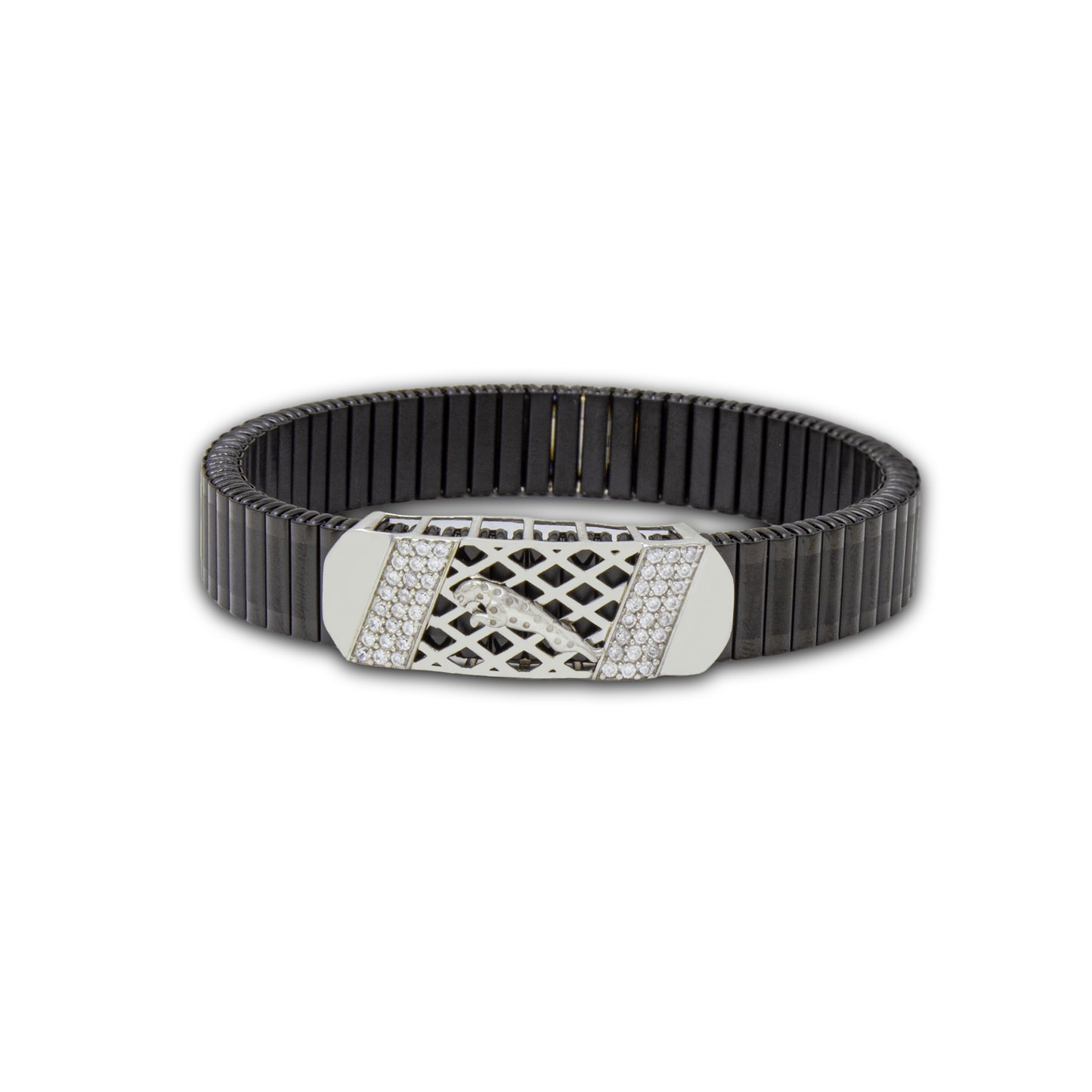 925 Silver Triangle Bracelet with Diamond