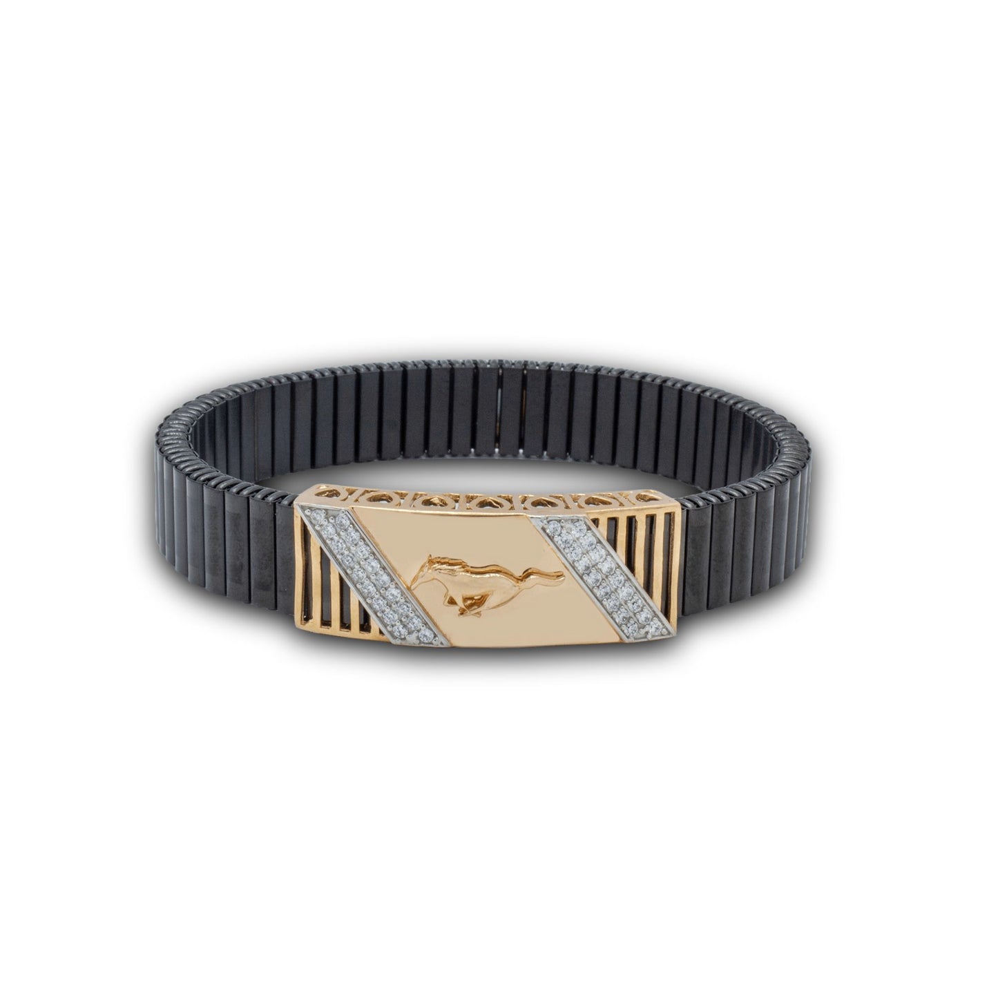 925 Silver Mustang Bracelet with Diamond