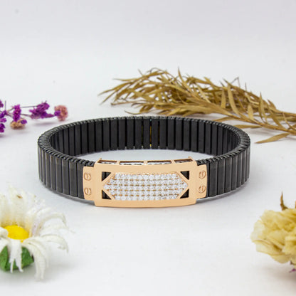 925 Silver Arrow Bracelet with Diamond