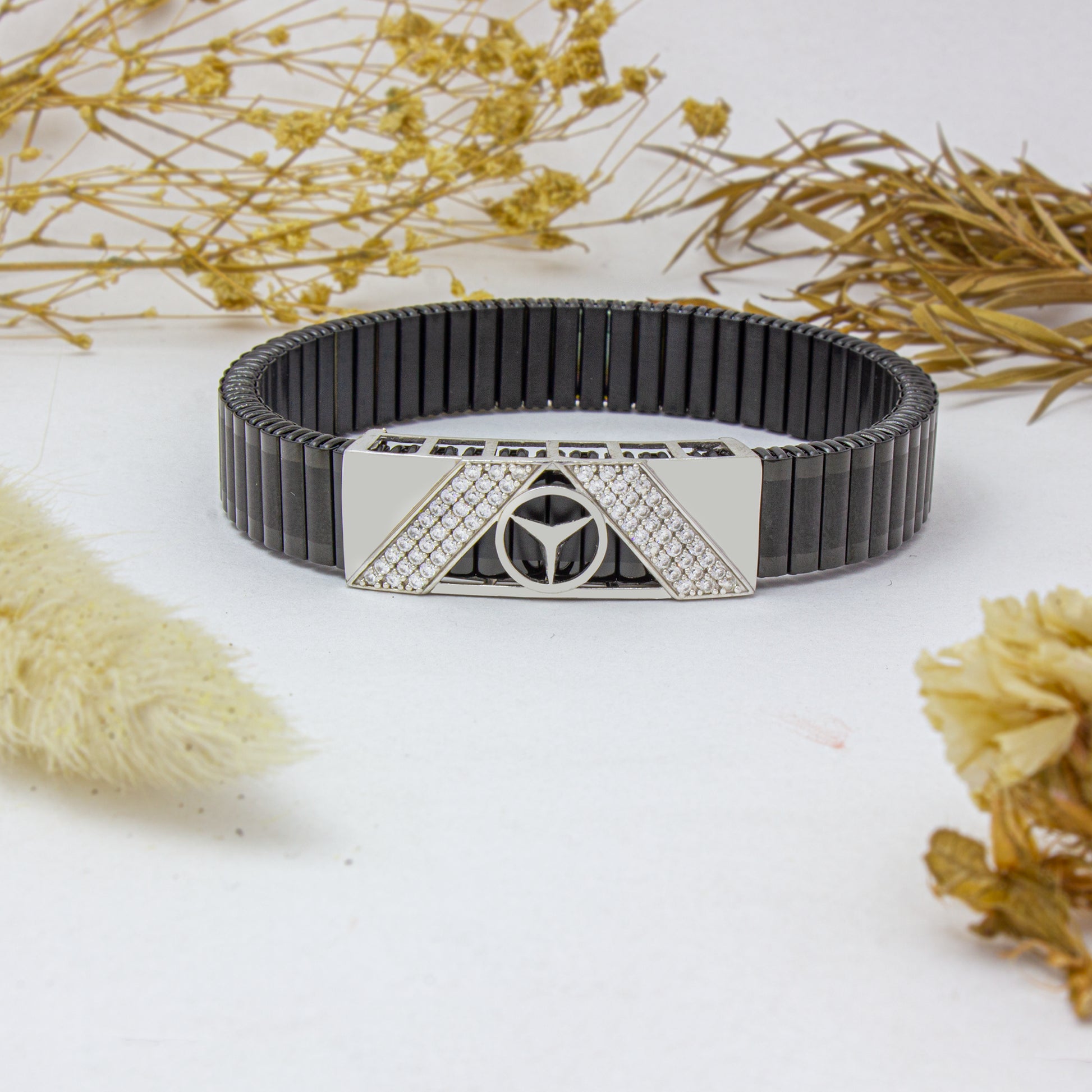 925 Silver Geometric Men's Bracelet

