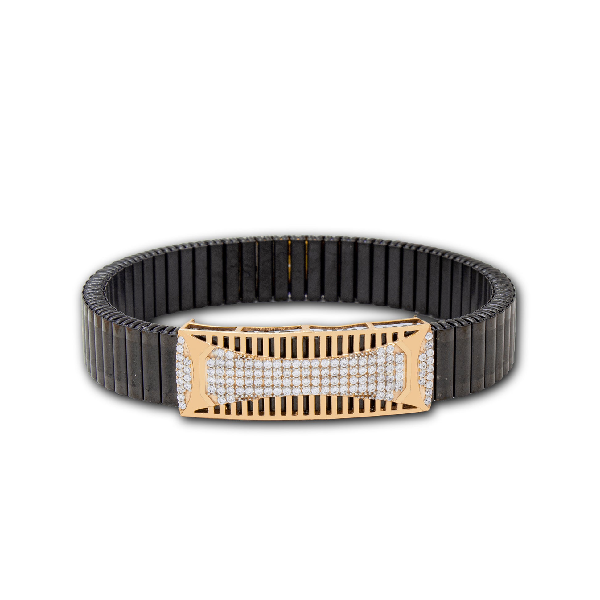 925 Silver Oval Bracelet with Diamond