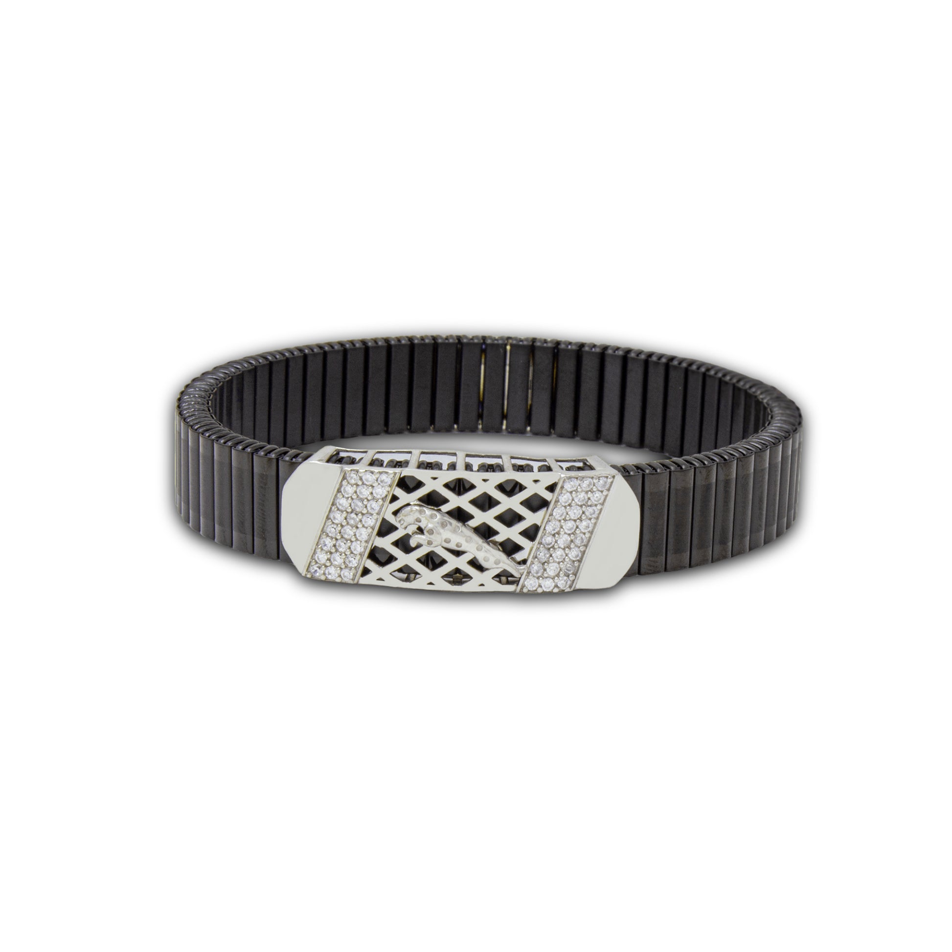 925 Silver Triangle Bracelet with Diamond