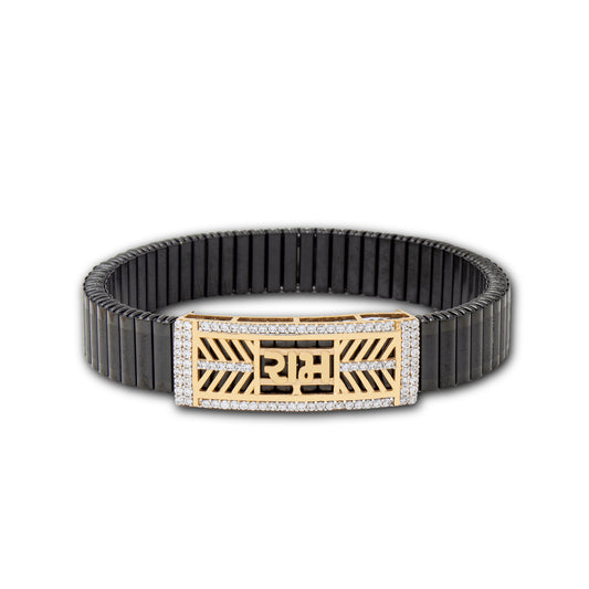 925 Silver Ram Bracelet with Diamond