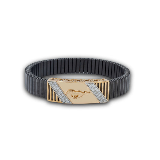 925 Silver Mustang Bracelet with Diamond