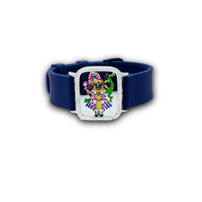 925 Silver Shri Nathji Gemstone Bracelet